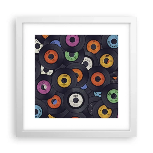 Plakat w białej ramie - Kolory klasyki - 30x30 cm