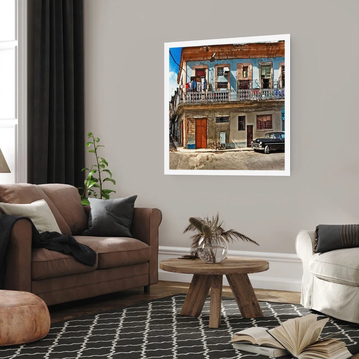 Plakat - Hawańskie klimaty - 60x60 cm