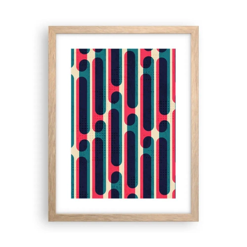 Plakat w ramie jasny dąb - W głąb i do przodu - 30x40 cm
