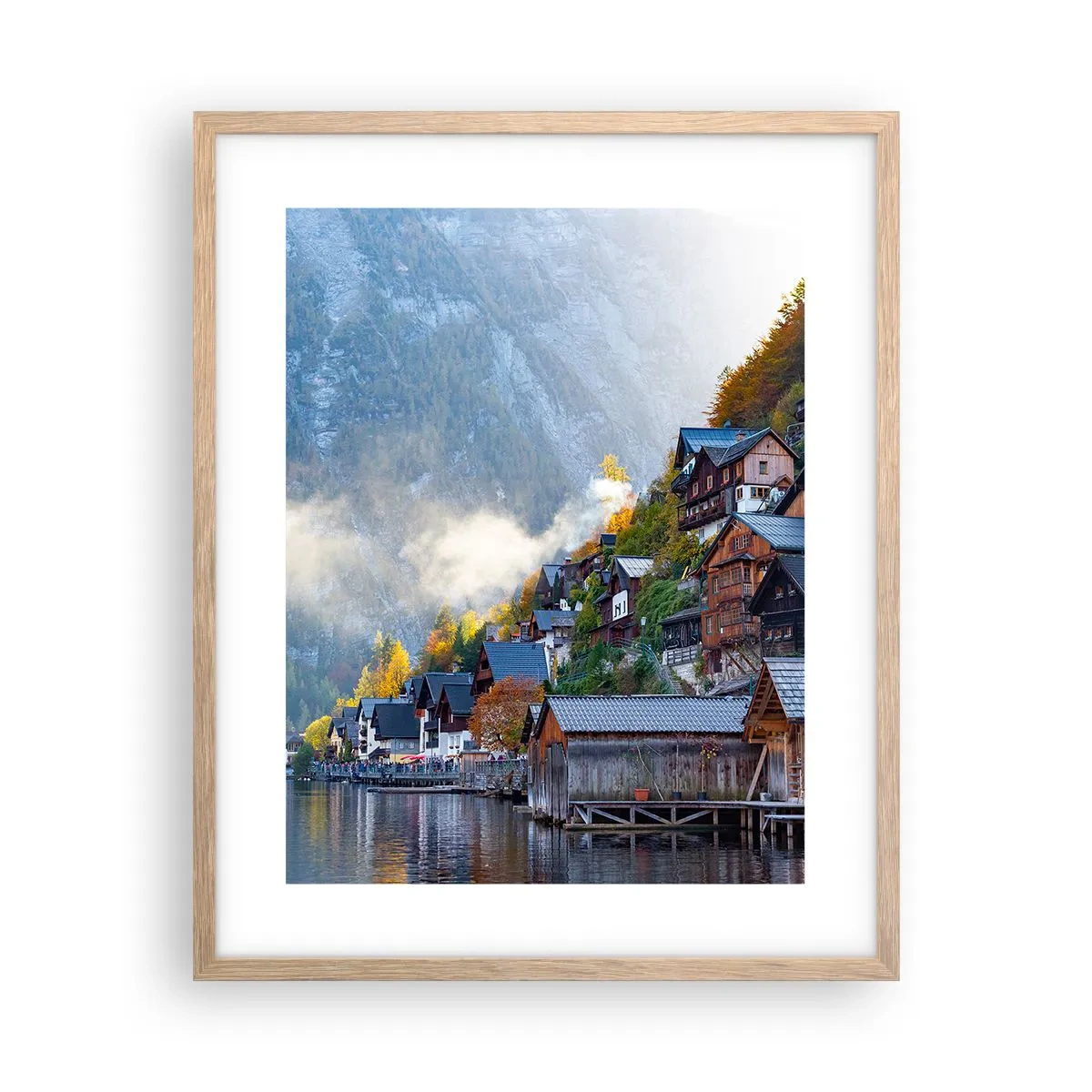 Plakat w ramie jasny dąb - Alpejskie klimaty - 40x50 cm