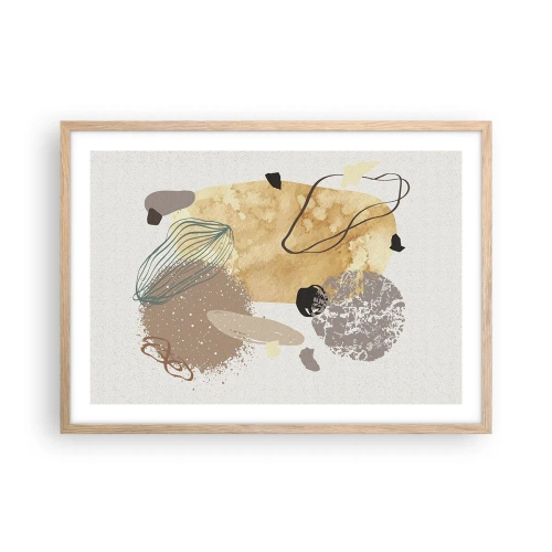 Plakat w ramie jasny dąb - Plumkologia stosowana - 70x50 cm