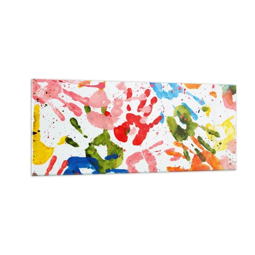 Obraz na szkle - Idź po śladach - 100x40 cm