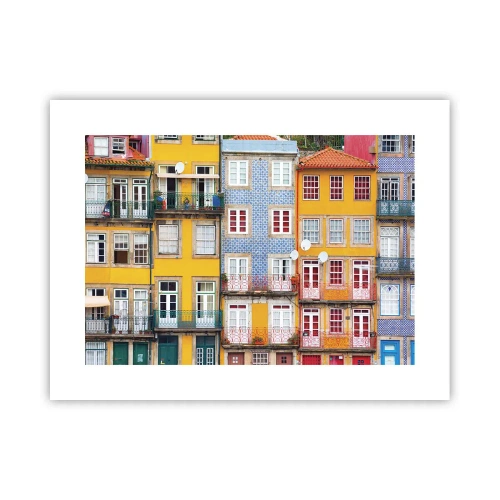 Plakat - Barwy starego miasta - 40x30 cm