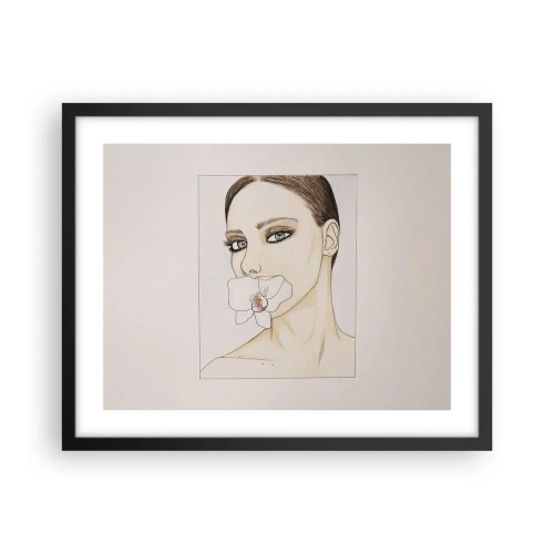 Plakat w czarnej ramie - Symbol elegancji i piękna - 50x40 cm