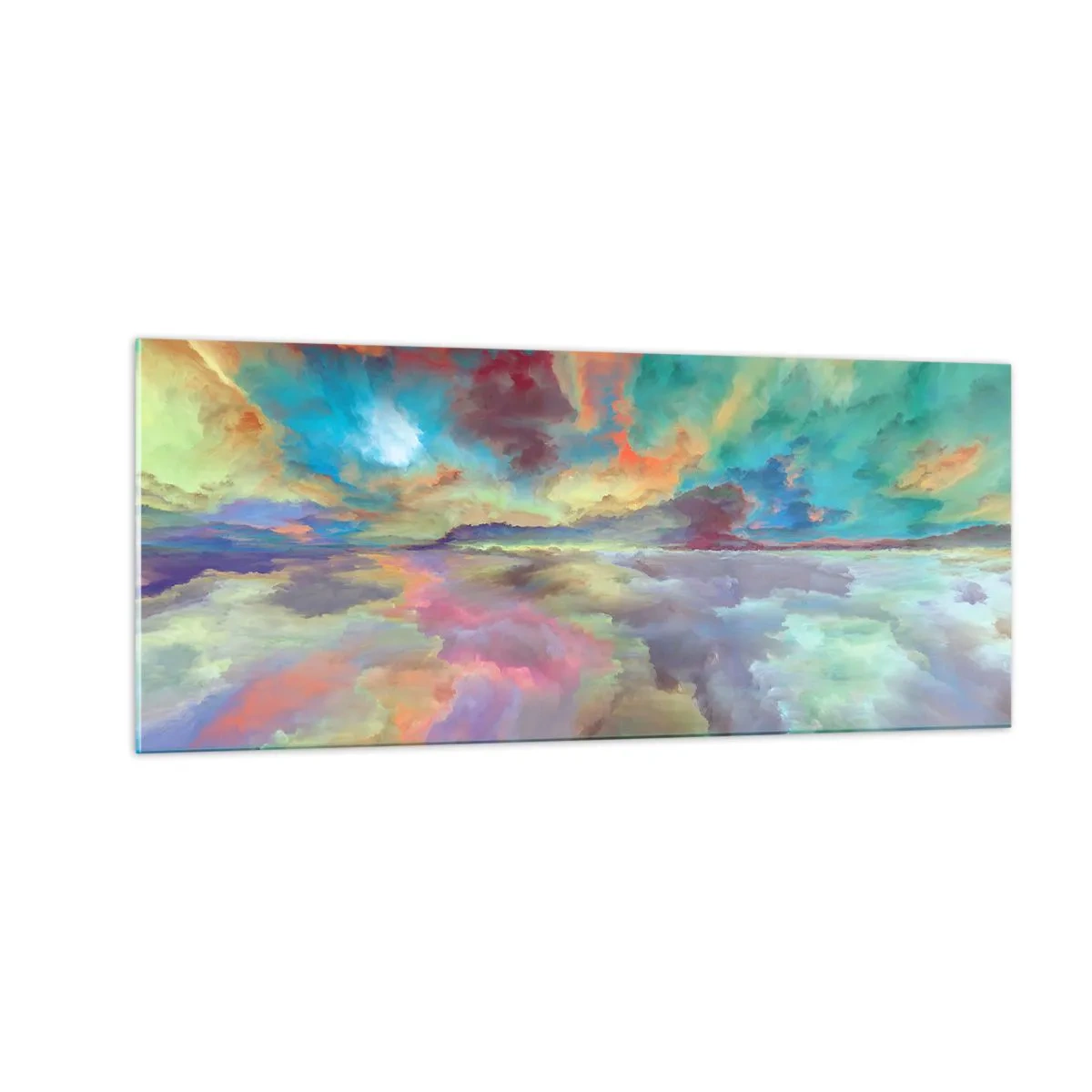Obraz na szkle - Dwa nieba - 100x40 cm