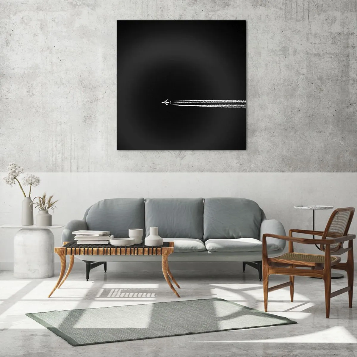 Obraz na szkle - W inny wymiar - 70x70 cm