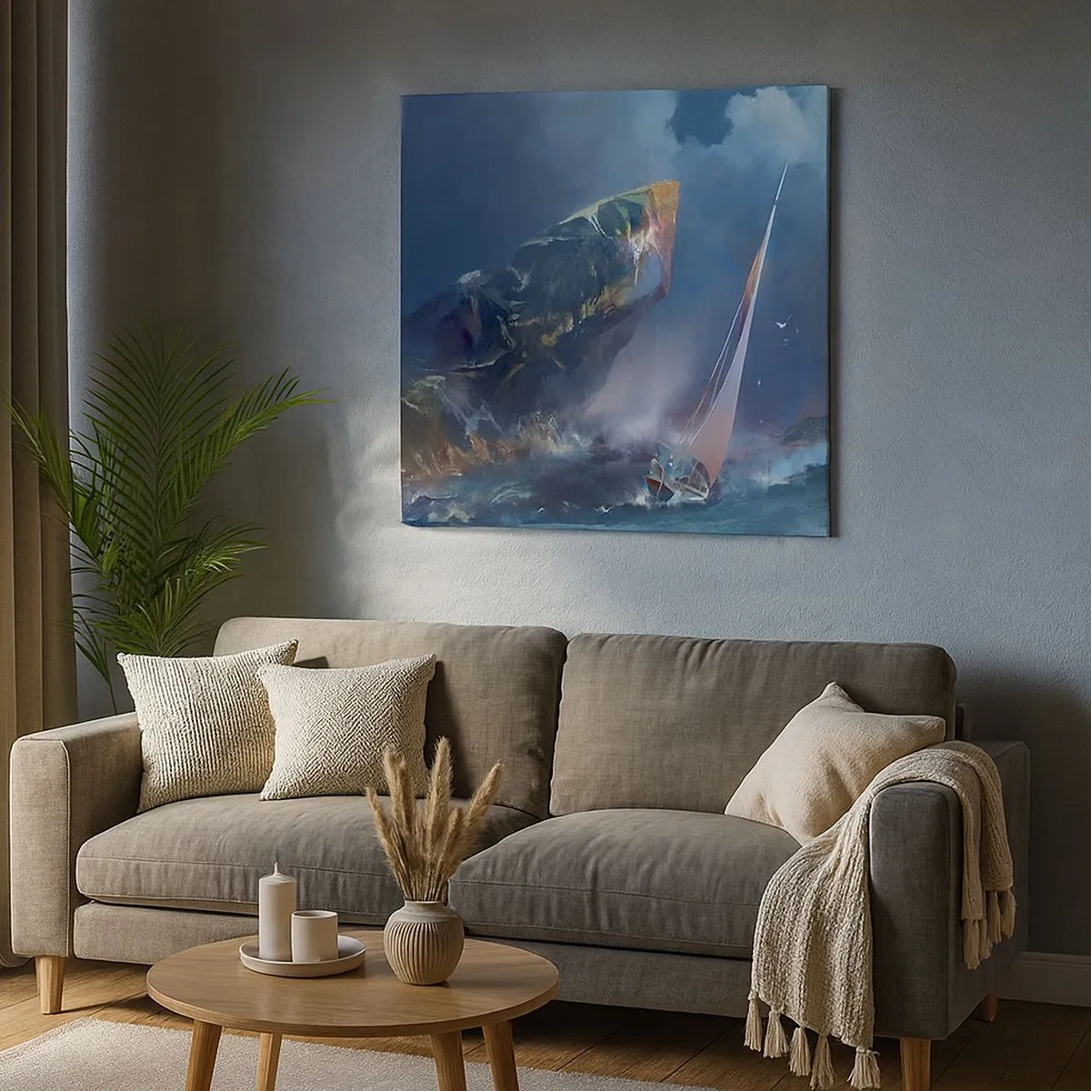 Obraz na płótnie - Kto ma odwagę, wygrywa - 30x30 cm