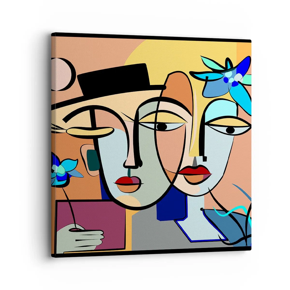 Obraz na płótnie - Picassowskie randez vous - 30x30 cm
