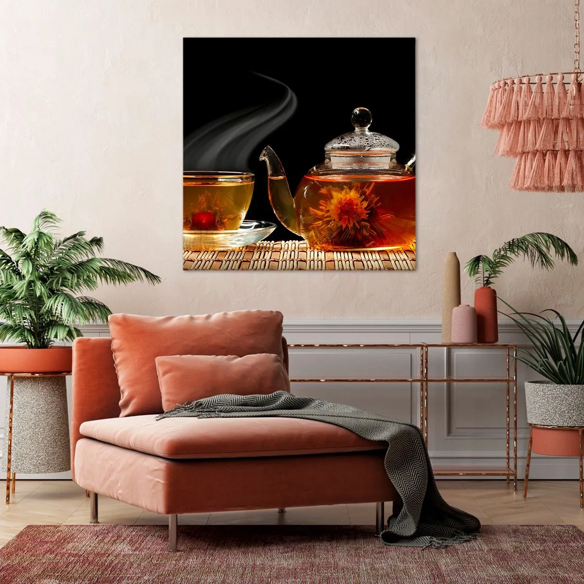 Obraz na płótnie - Magia i sztuka parzenia herbaty - 60x60 cm