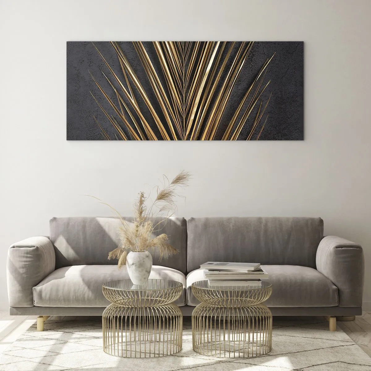 Obraz na szkle - Złoto tropików - 100x40 cm