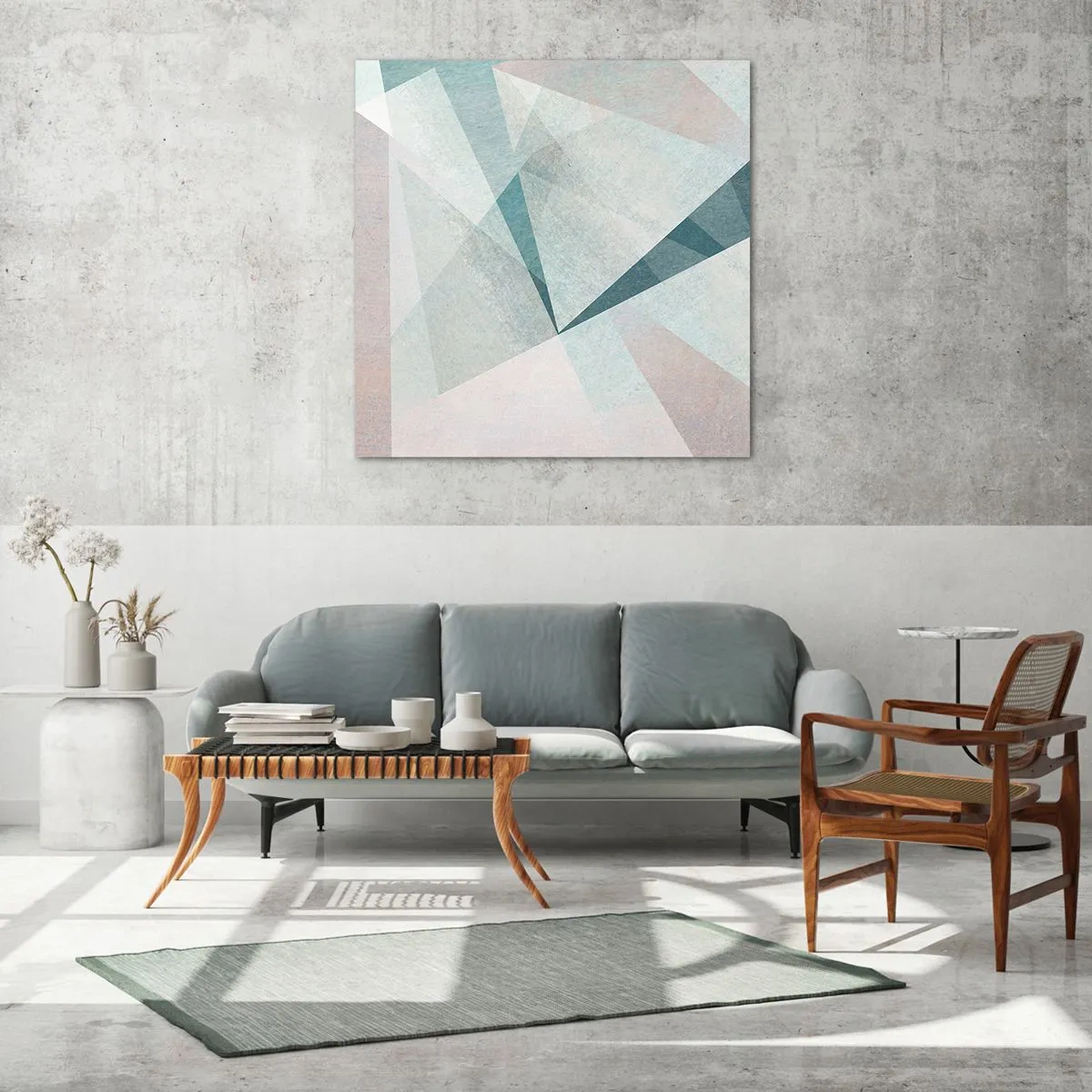 Obraz na szkle - Spokojnie choć dynamicznie - 30x30 cm