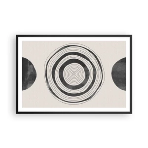 Plakat w czarnej ramie - Ważne to co pomiędzy - 91x61 cm