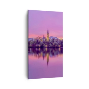 Obraz na płótnie - Bajkowa wyspa o zmierzchu  - 45x80 cm