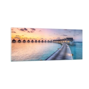 Obraz na szkle - Wakacje - powrót do źródeł - 100x40 cm