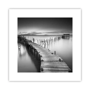 Plakat - Spokój zapomnianego brzegu - 30x30 cm