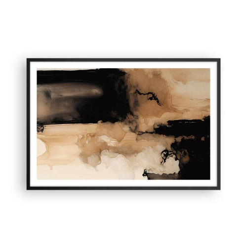 Plakat w czarnej ramie - Abstrakcja intrygująca - 91x61 cm