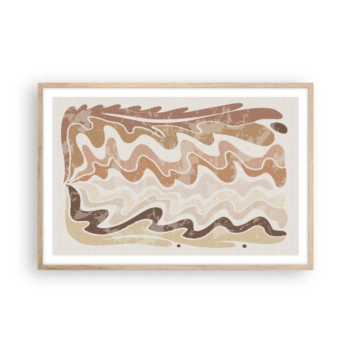 Plakat w ramie jasny dąb - Dobra energia – dobre emocje - 91x61 cm