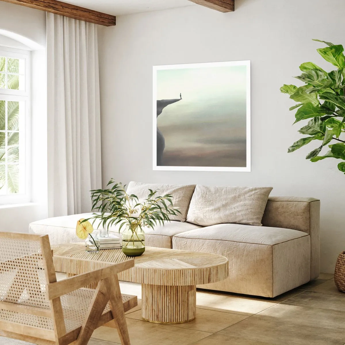 Plakat - Do góry, oczywiście! - 50x50 cm