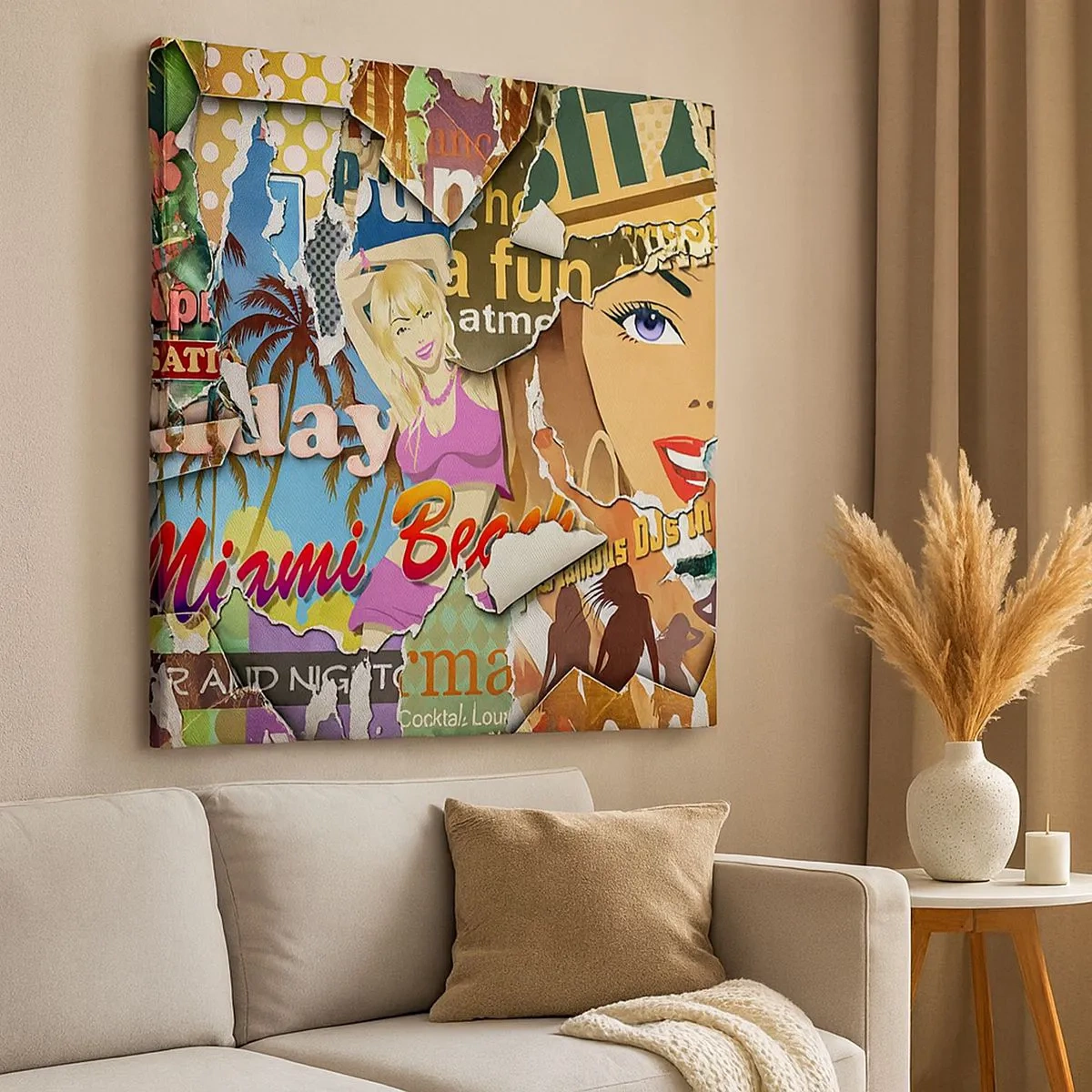 Obraz na płótnie - Wakacyjne retrospekcje - 30x30 cm