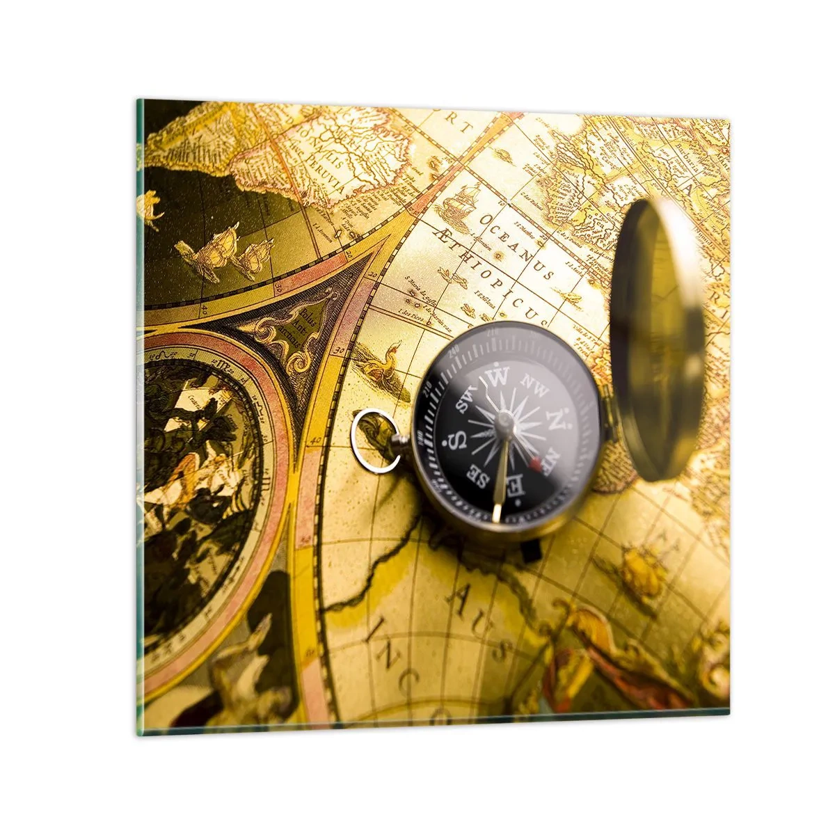 Obraz na szkle - A może na kraniec świata? - 70x70 cm