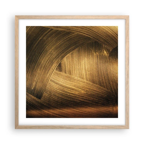 Plakat w ramie jasny dąb - W złotym labiryncie - 50x50 cm