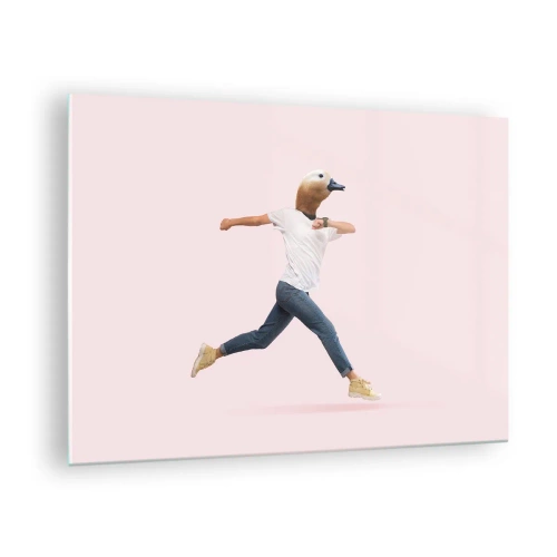 Obraz na szkle - Szczypta absurdu - 70x50cm - Szczypta absurdu - Nowoczesna dekoracja ścienna do salonu i sypialni ARTTOR