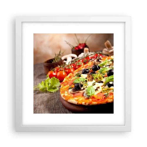 Plakat w białej ramie - Z tellurycznych ingrediencji - 30x30 cm