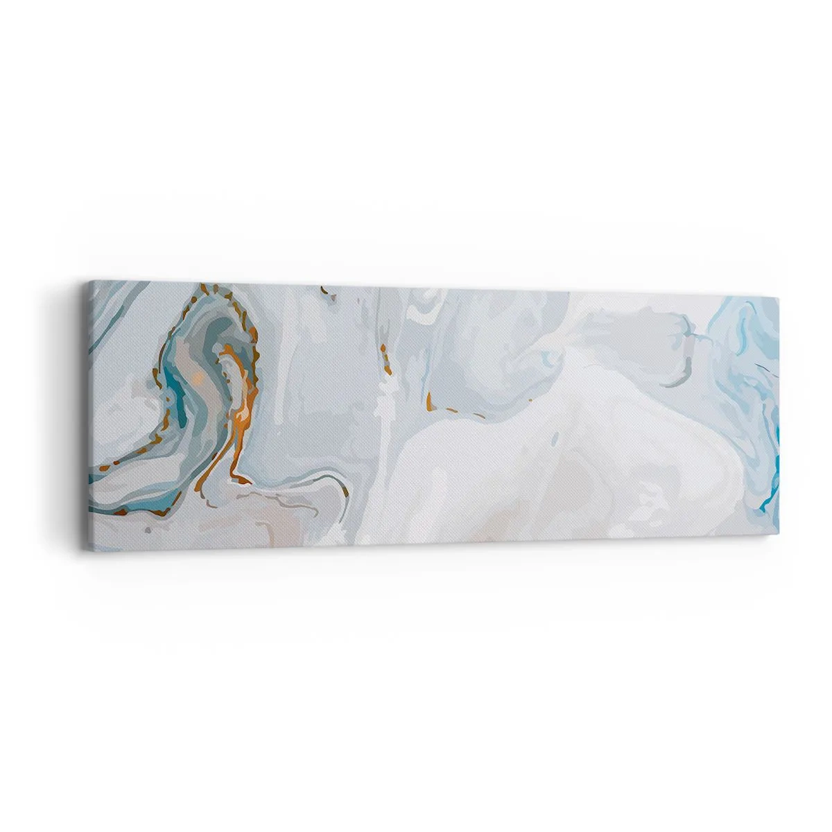 Obraz na płótnie - Biel wypiętrzona - 90x30 cm