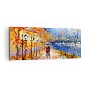 Obraz na płótnie - Razem do granicy czasu - 100x40 cm
