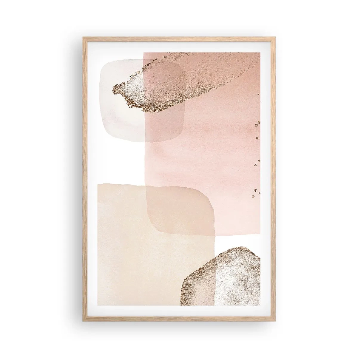 Plakat w ramie jasny dąb - Spojrzenie przez kolor - 61x91 cm