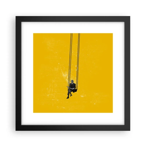 Plakat w czarnej ramie - Dzień jak co dzień - 30x30 cm