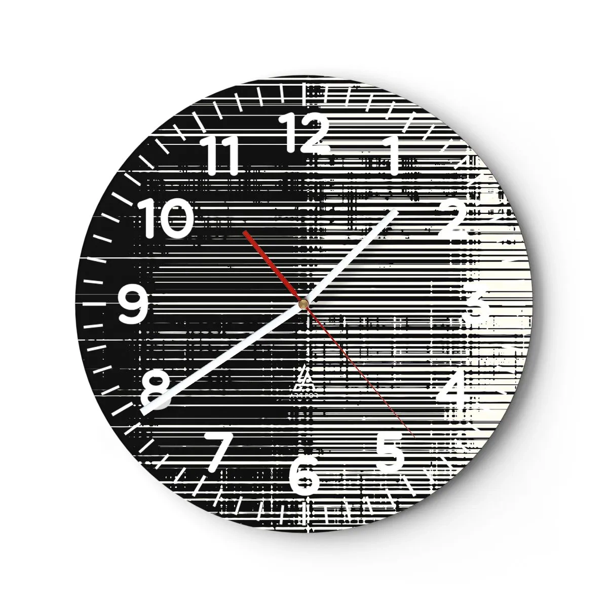 Zegar ścienny - Fale i drgania - 40x40 cm