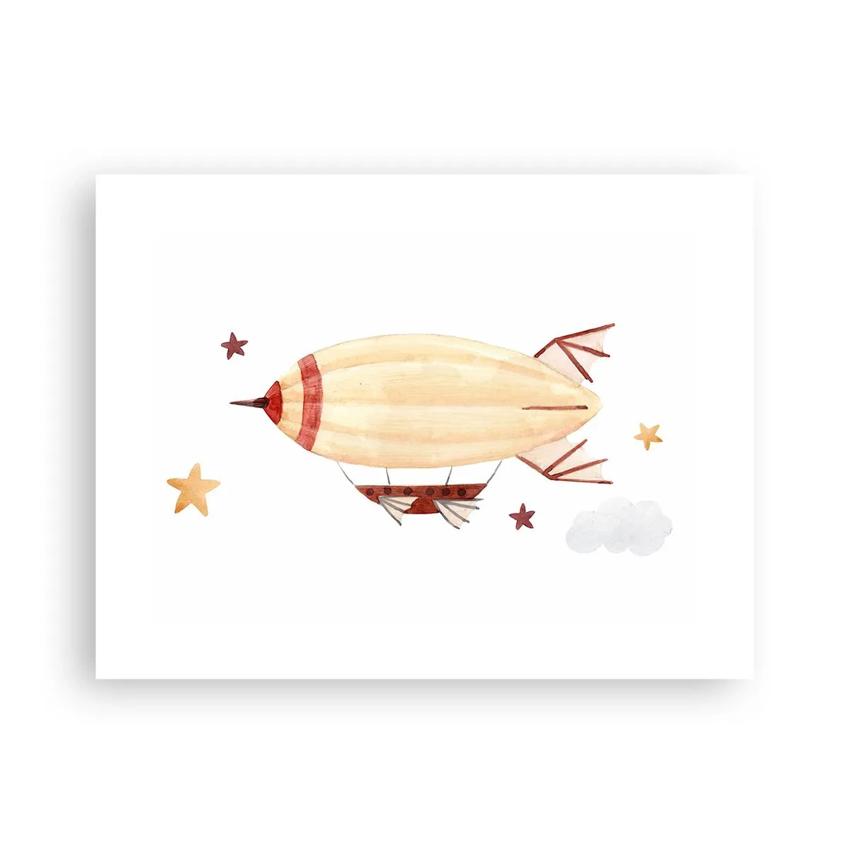 Plakat - Powietrzny statek - 40x30 cm