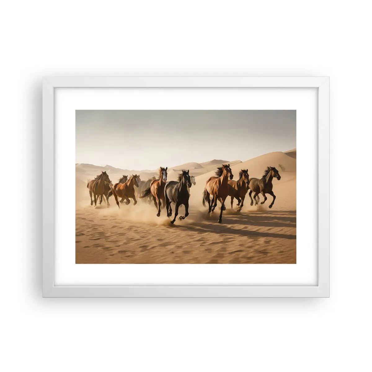 Plakat w białej ramie - Wolne jak wiatr - 40x30 cm