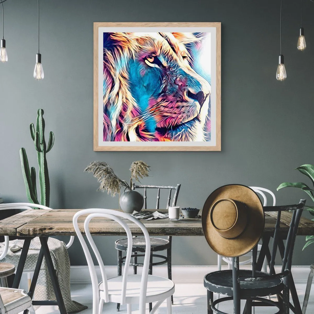 Plakat w ramie jasny dąb - Mądrość natury - 60x60 cm