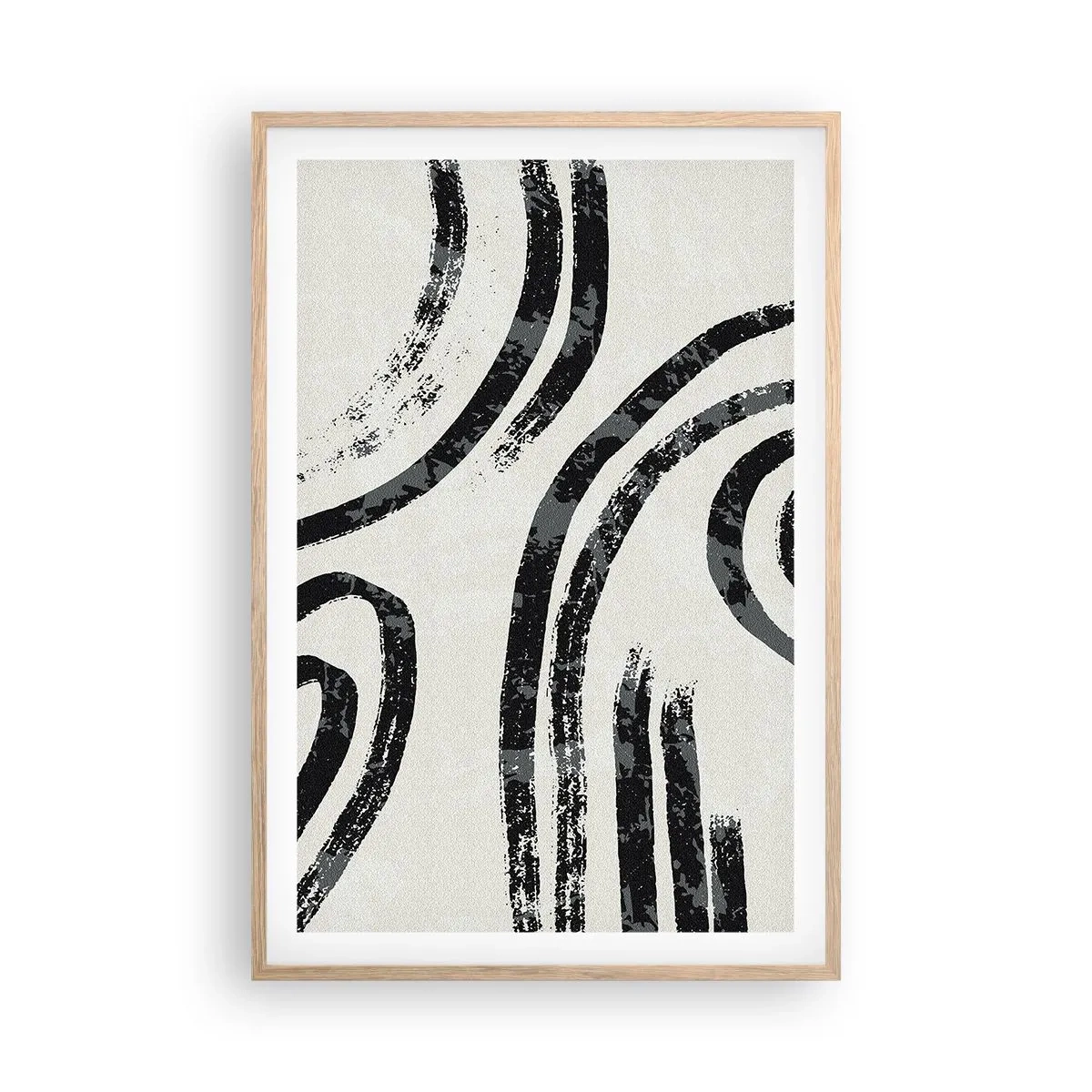 Plakat w ramie jasny dąb - W pół zatrzymany - 61x91 cm