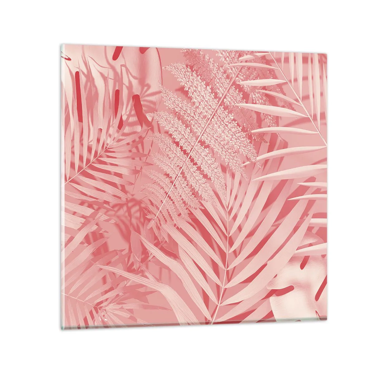 Obraz na szkle - Różowy koncept - 30x30 cm
