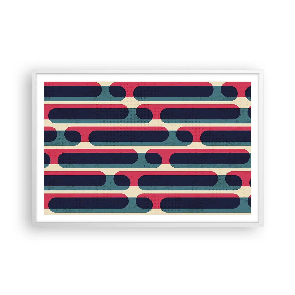 Plakat w białej ramie - W głąb i do przodu - 91x61 cm