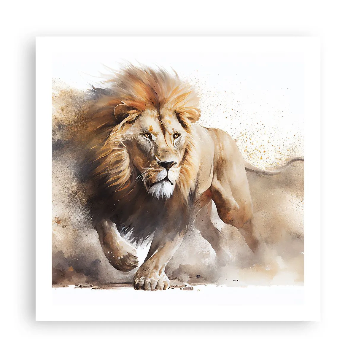 Plakat - Król ruszył - 60x60 cm