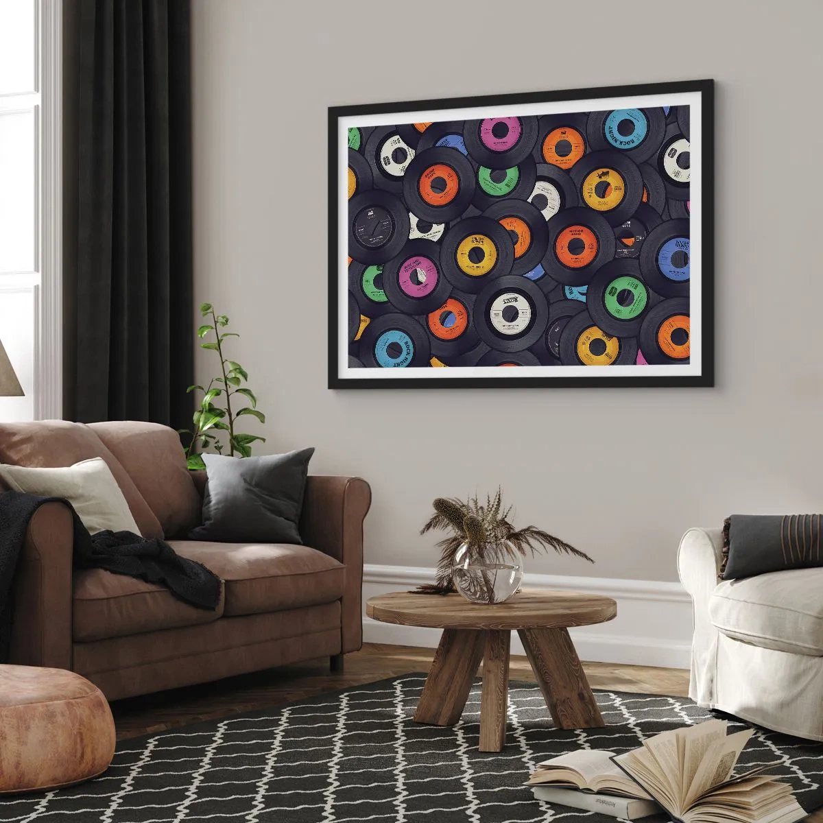Plakat w czarnej ramie - Kolory klasyki - 91x61 cm