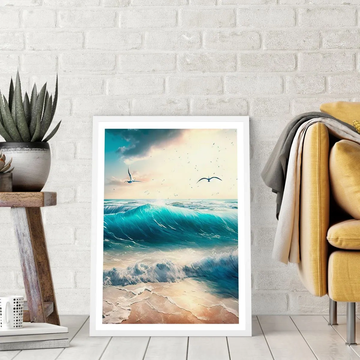 Plakat w białej ramie - Szumi tylko dla ciebie - 61x91 cm