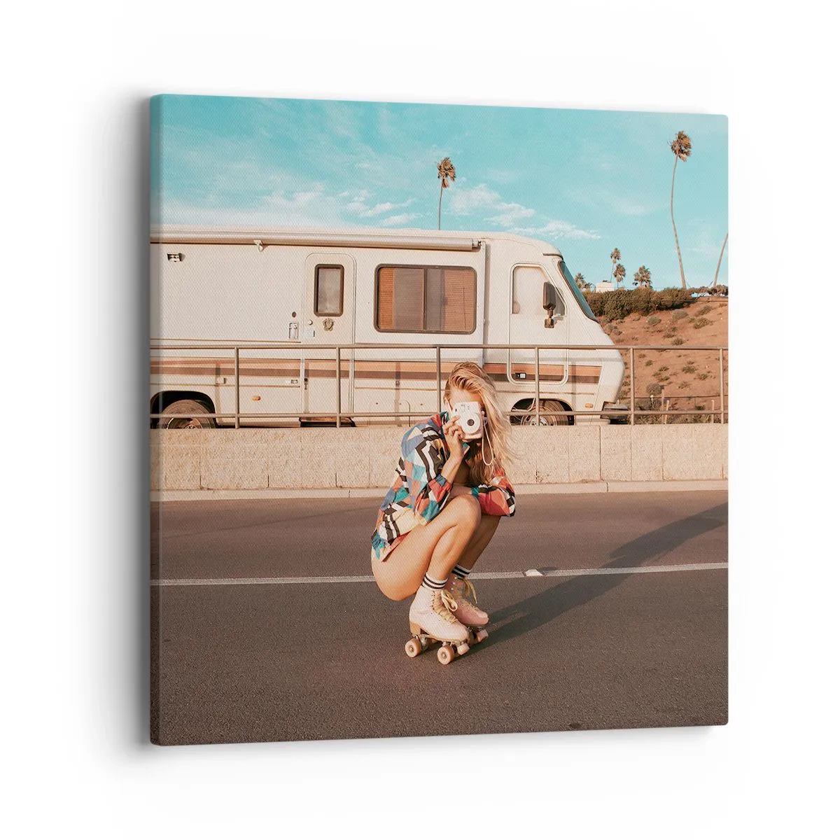 Obraz na płótnie - Uśmiech, proszę! - 40x40 cm