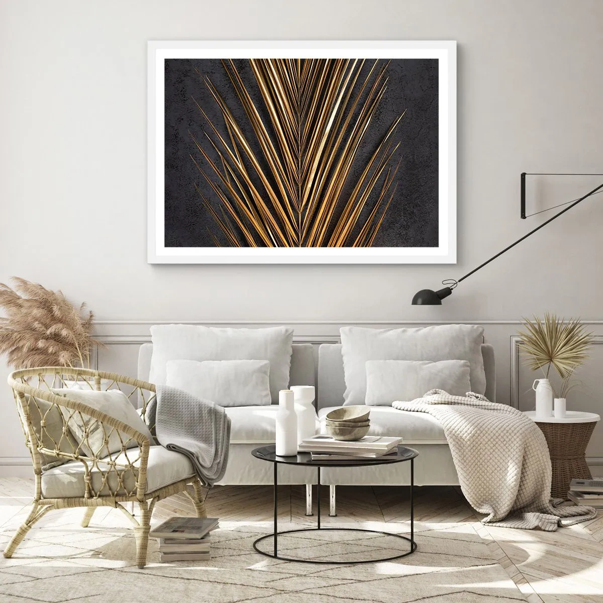 Plakat w białej ramie - Złoto tropików - 40x30 cm