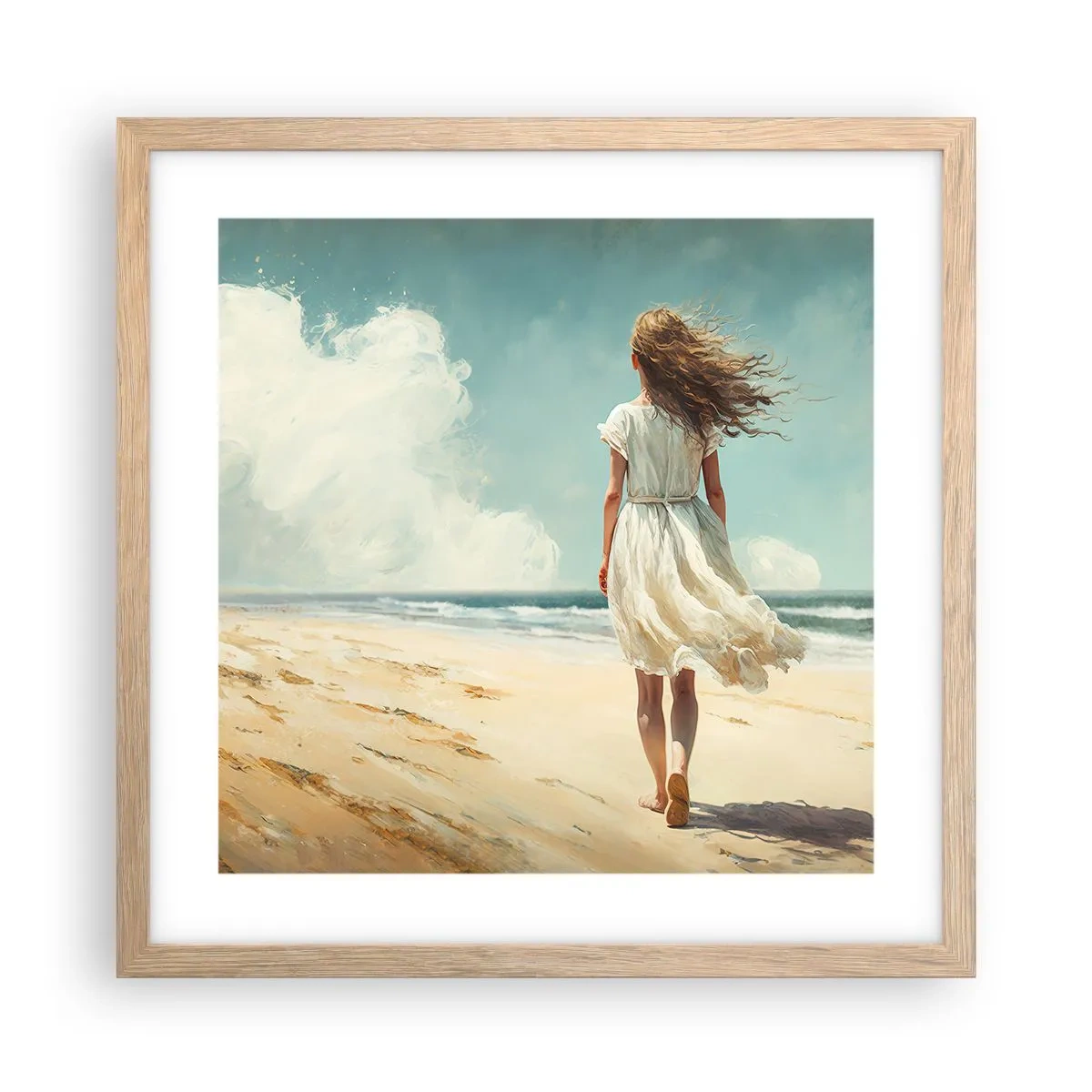 Plakat w ramie jasny dąb - Na spotkanie słońca i wiatru - 40x40 cm