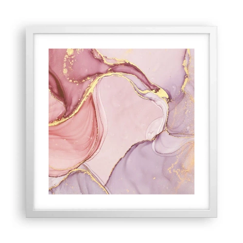 Plakat w białej ramie - Pieszczota barw - 40x40 cm