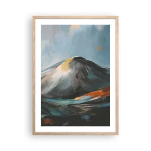 Plakat w ramie jasny dąb - Surowe i piękne - 50x70 cm