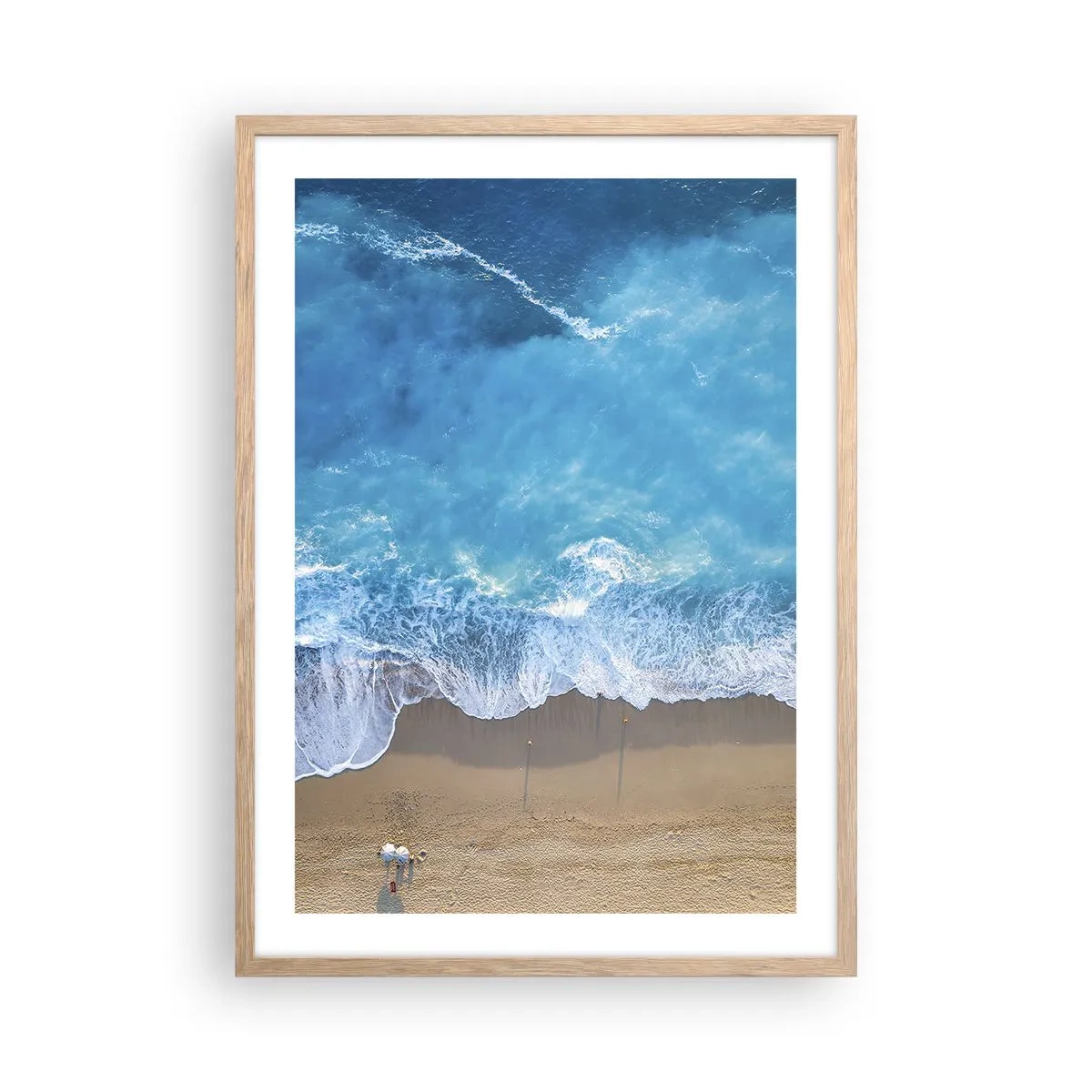 Plakat w ramie jasny dąb - Siła błękitu - 50x70 cm