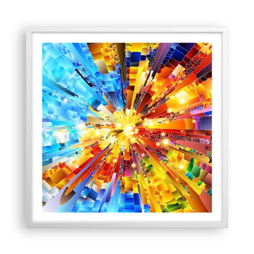 Plakat w białej ramie - In medias res - 60x60 cm