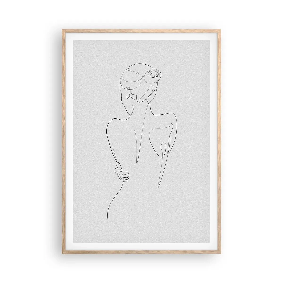 Plakat w ramie jasny dąb - Muzyka ciała - 70x100 cm