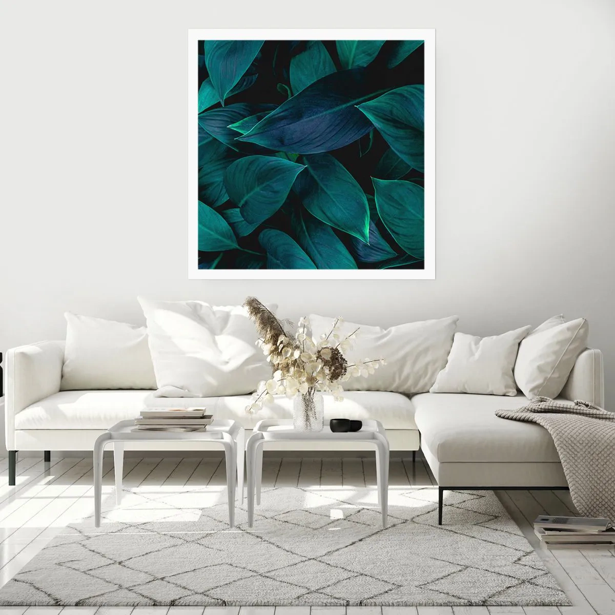 Plakat - Zieleń sama w sobie - 50x50 cm